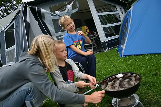 Første gang på camping