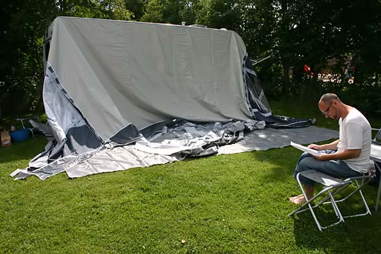 Vores første tur i campingvogn Vores første tur i campingvogn