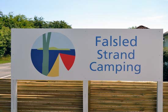Falsled strand camping