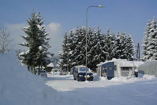 Vintercamping i Østrig i Westendorf