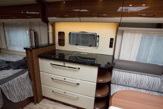 Køkkenerne fungere godt i en Scandica og de nye brede skuffer har selvfølgelig soft-close