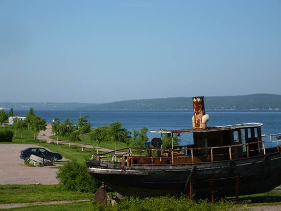En rasteplads lige uden for byen Sundsvall