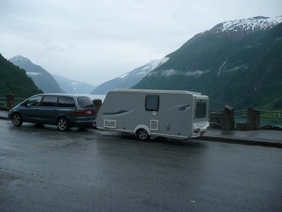 På toppen af den sidste lange opkørsel