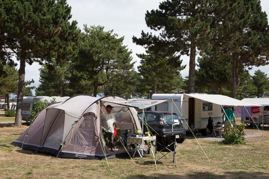 Der var campister med telt, campingvogn og autocamper med på træffet