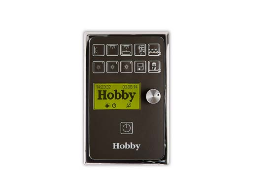 Hobbys LCD-betjeningspanel – kan udvides med et WLAN modul