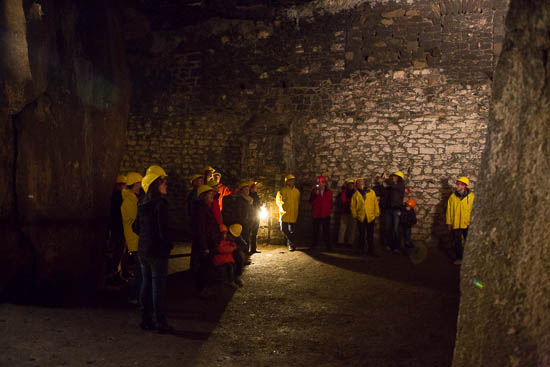 Her fortæller vores guide om, hvad minen også havde været brugt til