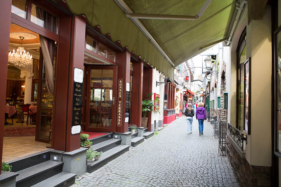 Drosselgasse i dagtimerne