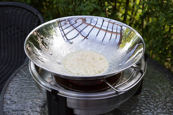 Wok’en bliver hurtigt varm – og endda meget varm