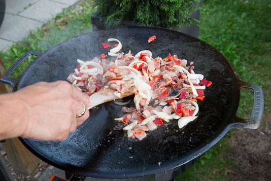 Svinestrimler i l&oslash;g og chili