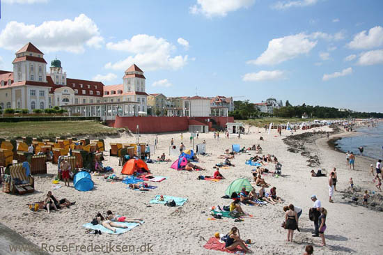 Familien Rose Frederisken på camping på Rügen i Tyskland