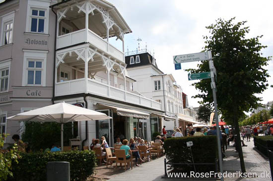 Familien Rose Frederisken på camping på Rügen i Tyskland