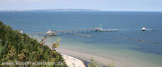 Familien Rose Frederisken på camping på Rügen i Tyskland