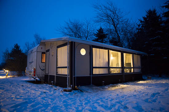 Vi håber på en kort vinter med masser af sne, så vi for alvor kan se hvad vores Villa kan holde til