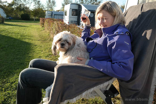 Vi når dog lige at suge solens sidste stråler :)