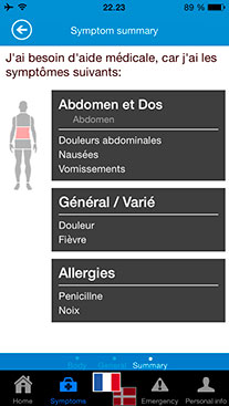 Og frem kommer en samlet oversat beskrivelse af dine symptomer.