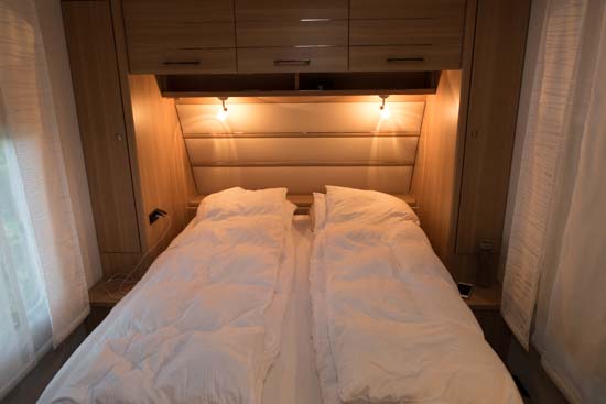 Vores seng – og den er helt fantastisk at sove i