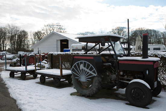 Ikke alle af campingpladsens tilbud er aktive om vinteren. F.eks. er pladsens lille ’tog’ demonteret for vinteren