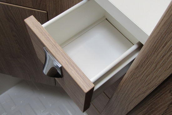 Små skuffer i badeværelserne i GLE modellerne