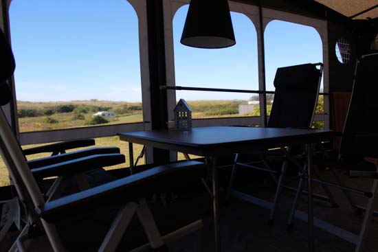 Vi havde den flotteste udsigt, men desværre også en del blæst. Men både forteltet og LMC klarede vinden fint