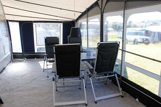 Sådan havde vi indrettet os i forteltet