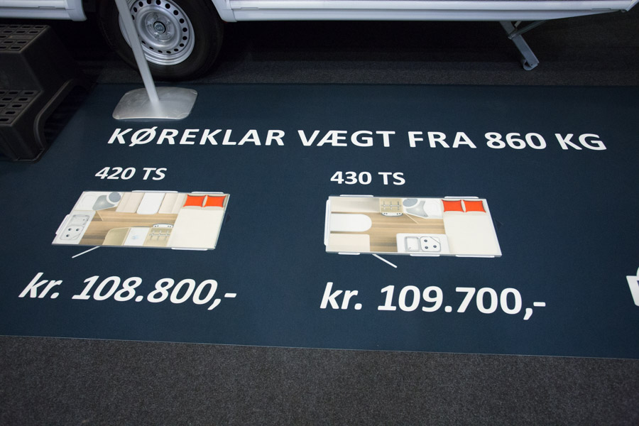 Bürstner Previo Life kommer i første omgang i to forskellige grundrids – begge med tværstillet dobbeltseng og en siddegruppe.