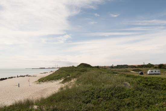CampOne Grenen Strand ligger i første række til stranden