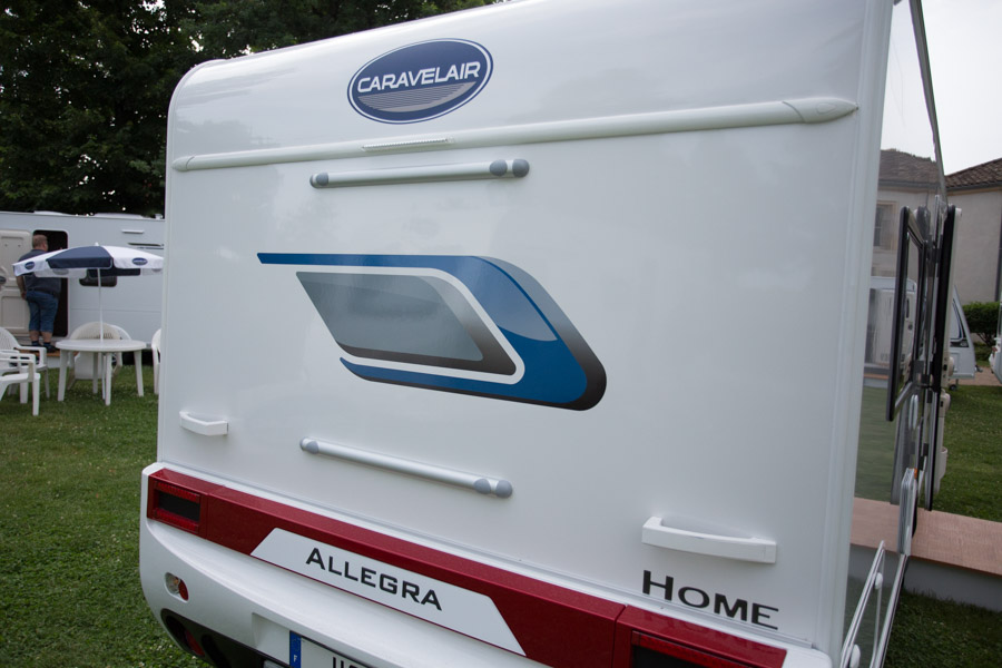 Allegra Home serien er desuden forberedt til montering af cykelholder bag på campingvognen