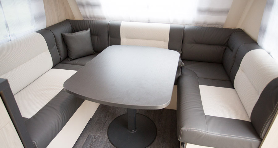 Caravelair Artica serien er holdt i lyse, skandinaviske farver