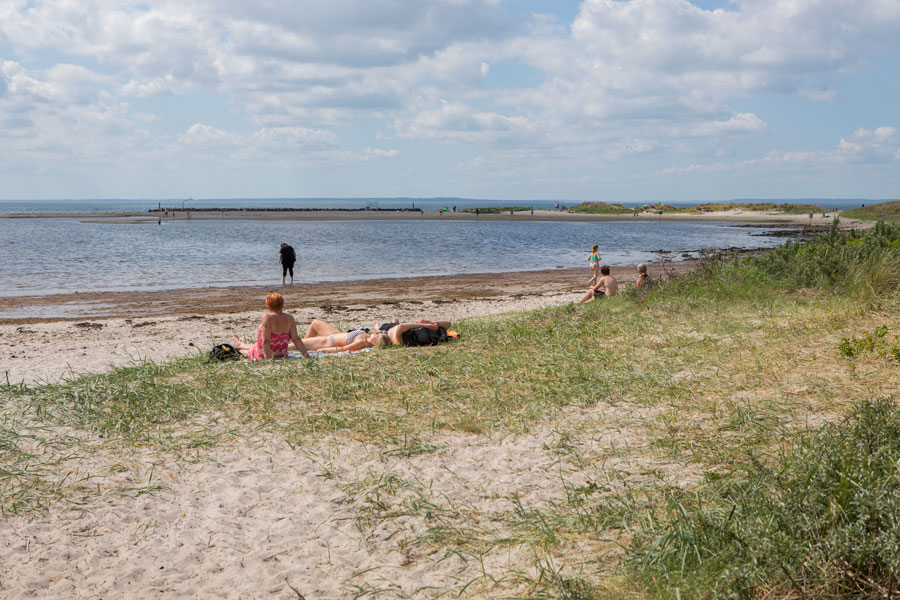 Den børnevenlige badestrand