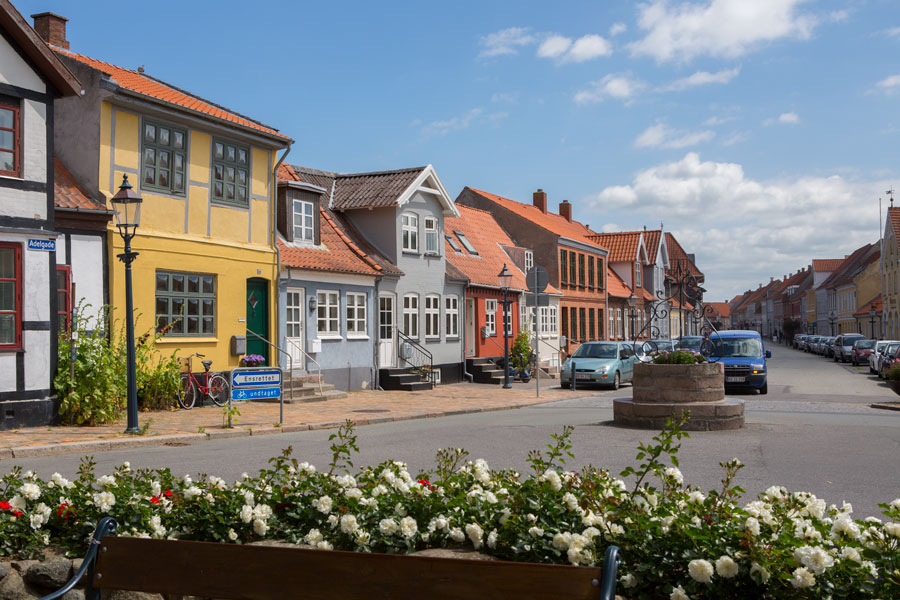 De gamle byhuse er overalt i Bogense