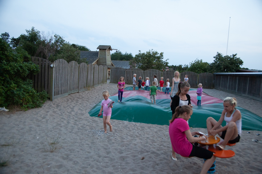 Selv når luften er på vej ud af hoppepuden er den populær