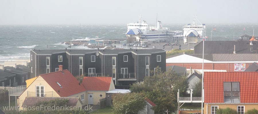 Camping på Læsø - Havnen og Kurbadet