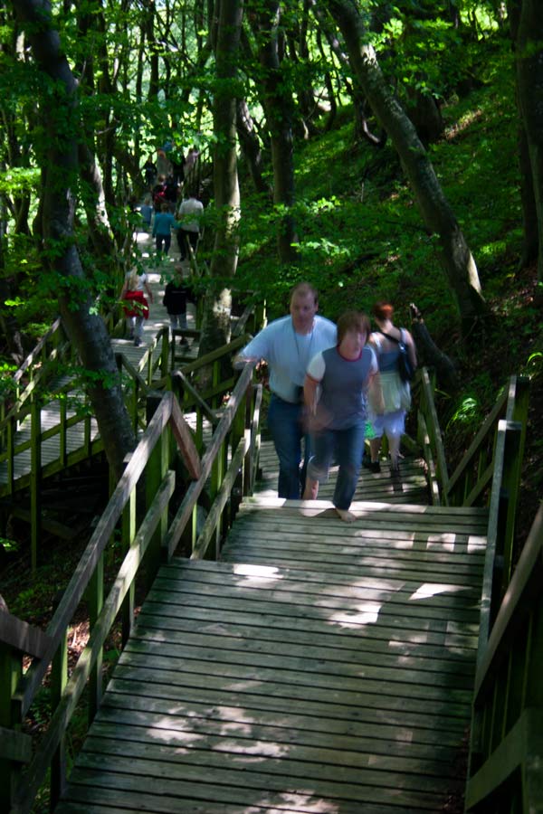 Trappen ned til stranden