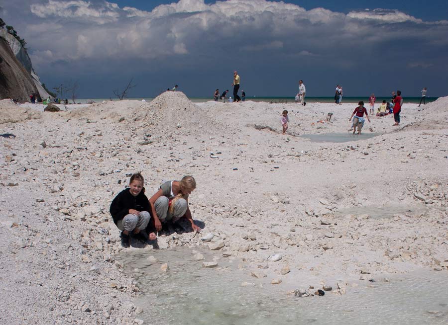 Ferskvandssø på stranden