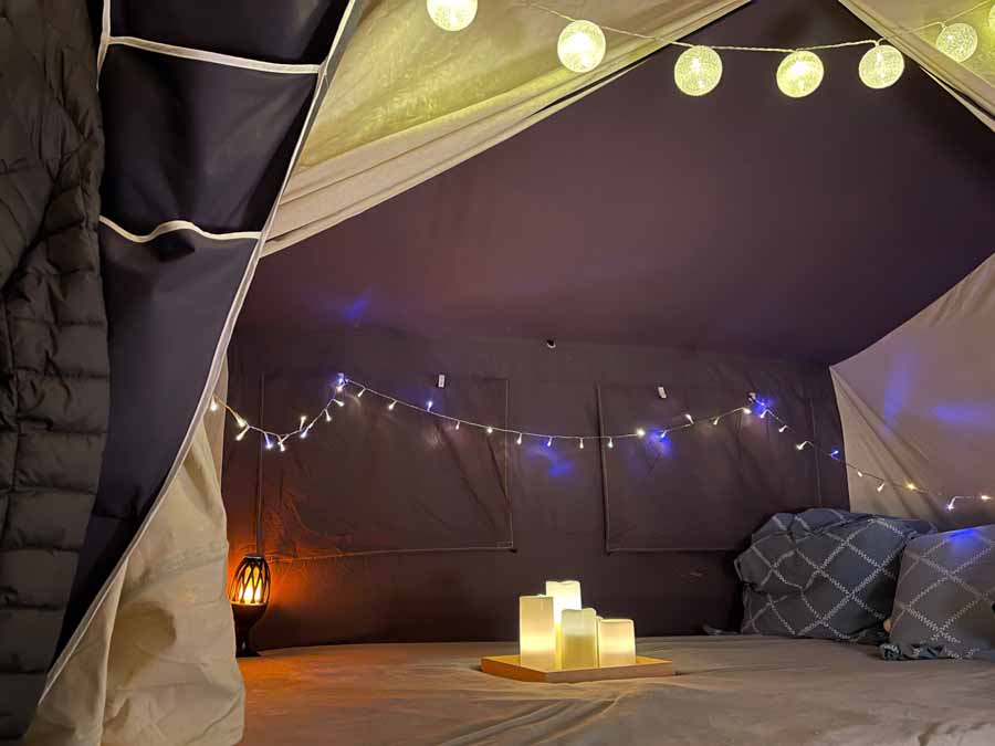 Bare fordi det er sidste aften på campingtur i Combi-Camp behøver man ikke at gå ned på hyggen